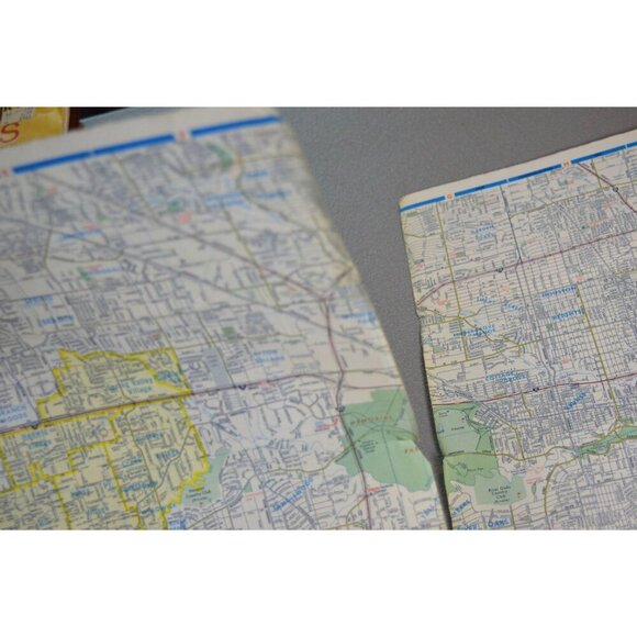 Vintage 1979 Exxon Houston Vicinity Road Map With Points Of Interest Highlighted - Picture 5 of 10